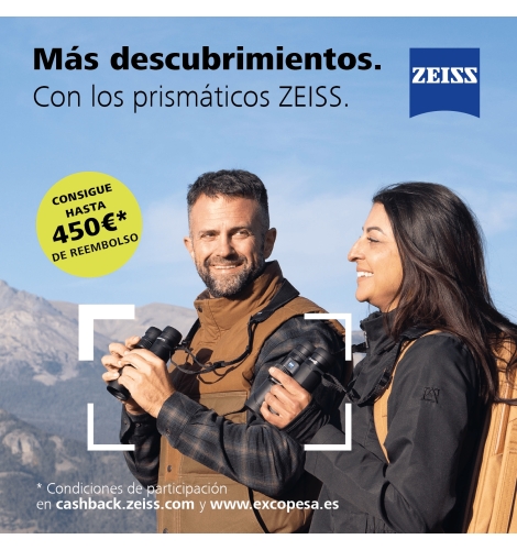 Exclusiva campaña de cashback 2025 para tus prismáticos ZEISS